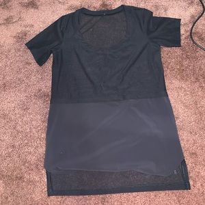 Lulu Lemon half mesh shirt